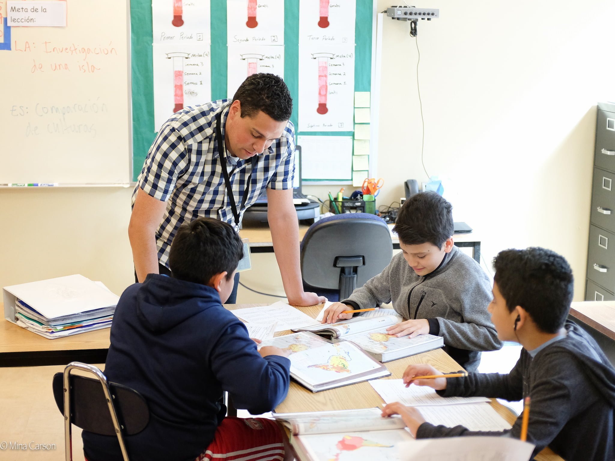LPMS teacher and students in class